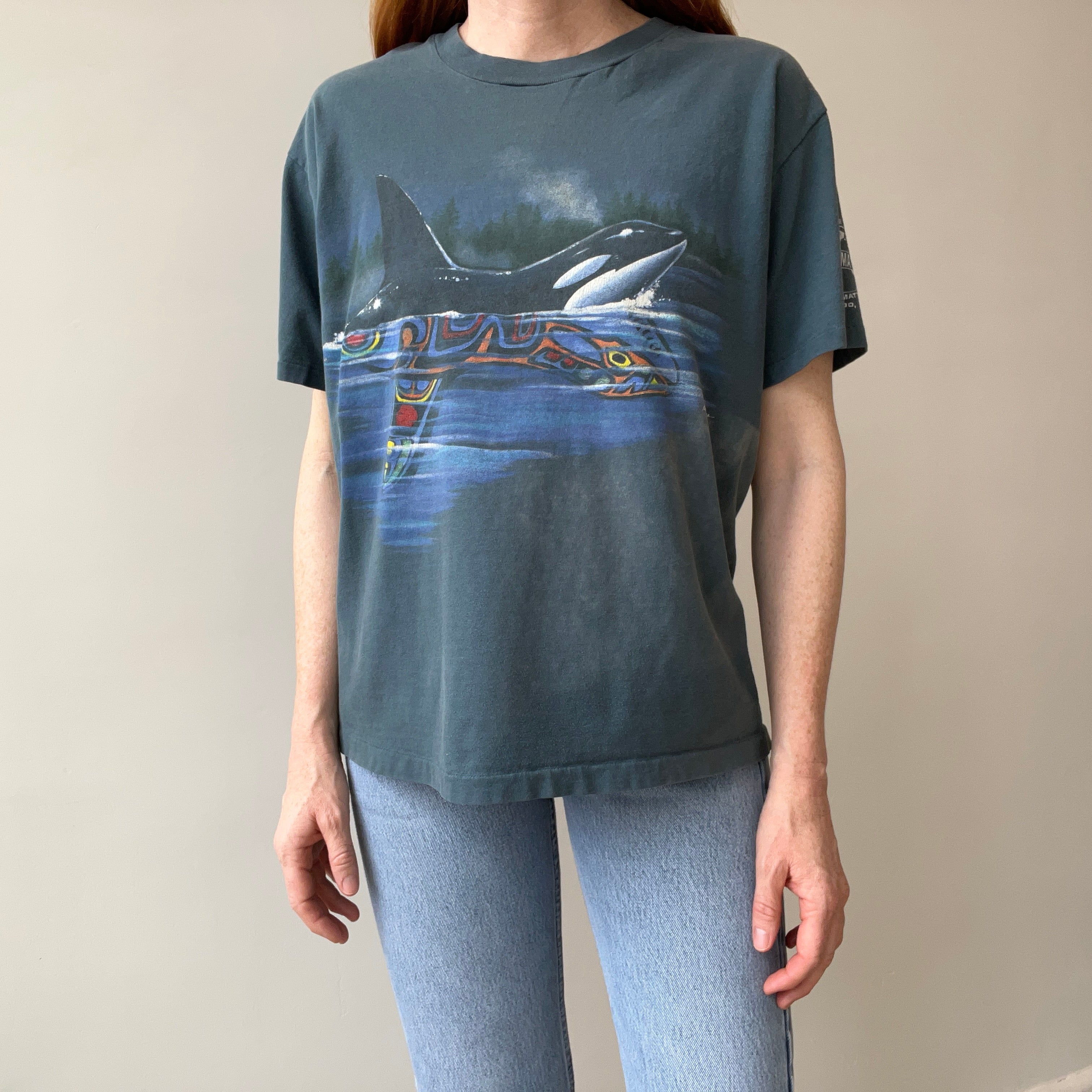 1994 Whale and Spirit Whale T-Shirt by Harlequin