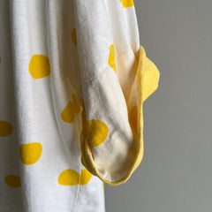 1980s Polka Dot Cotton Two Tone T-Shirt