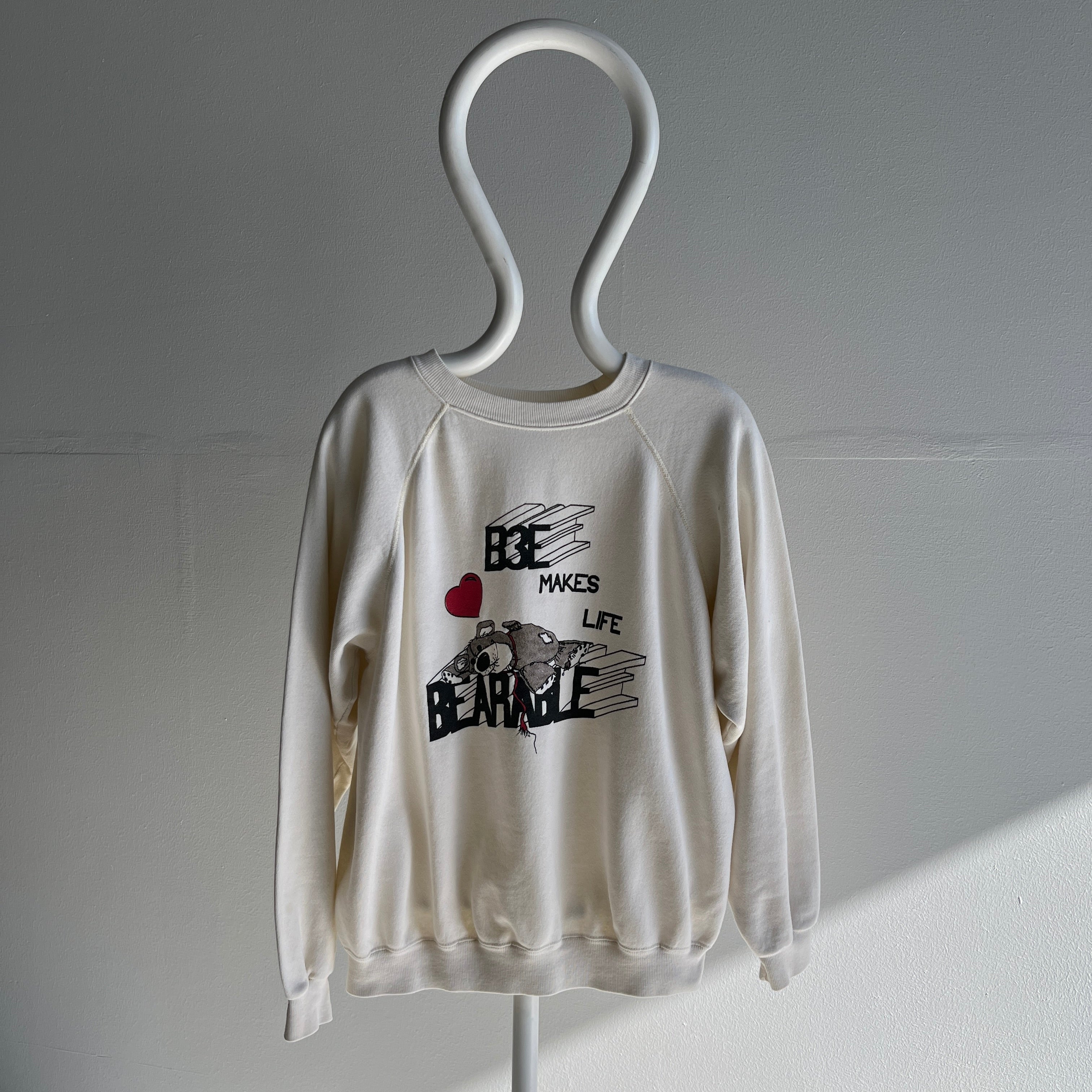 1980s B3E Makes Life Bearable Sweatshirt