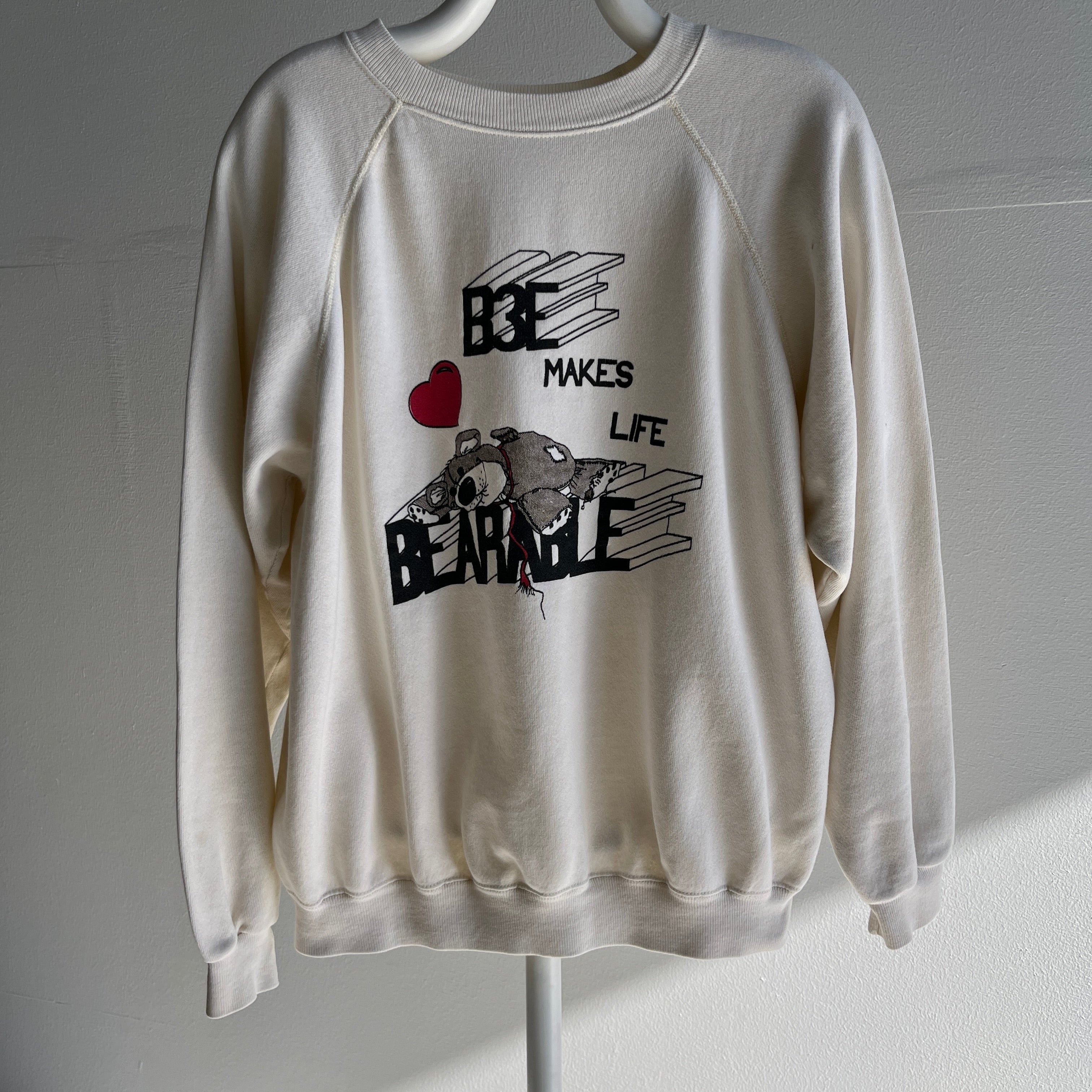 1980s B3E Makes Life Bearable Sweatshirt