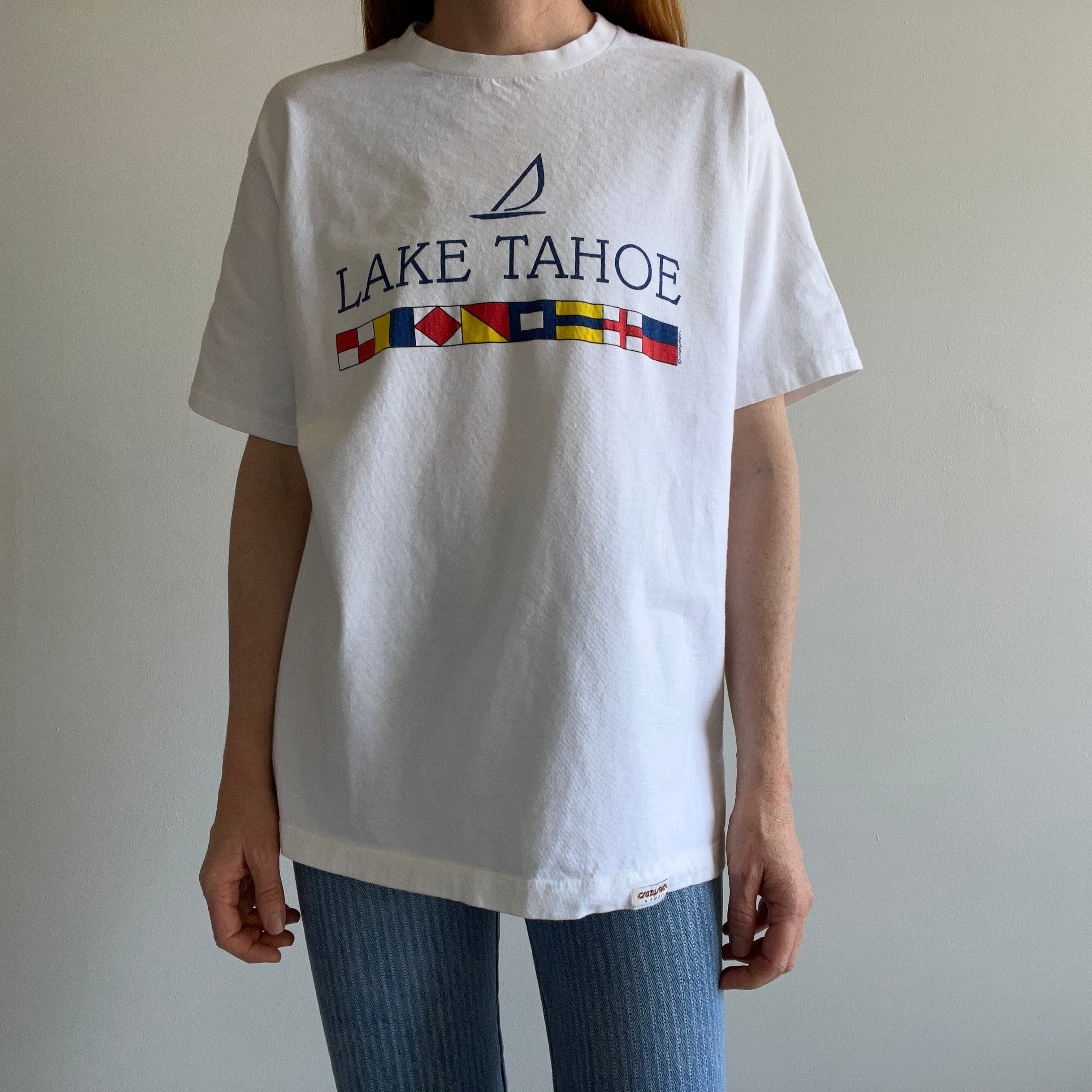 1990s Lake Tahoe T-Shirt on a Crazy T-Shirt !!!