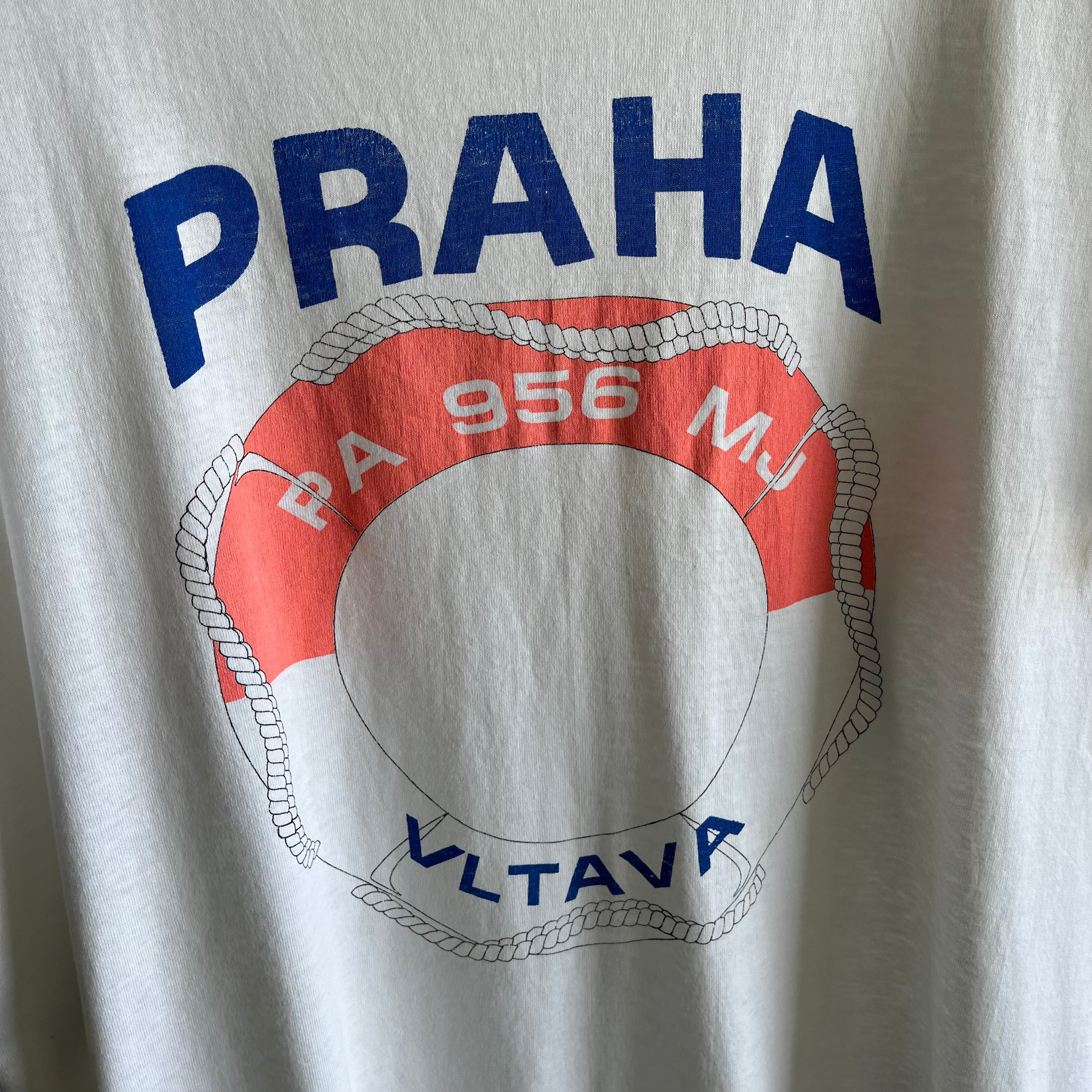 1980s Prague Tourist T-Shirt on a USA Made Screen Stars Tee