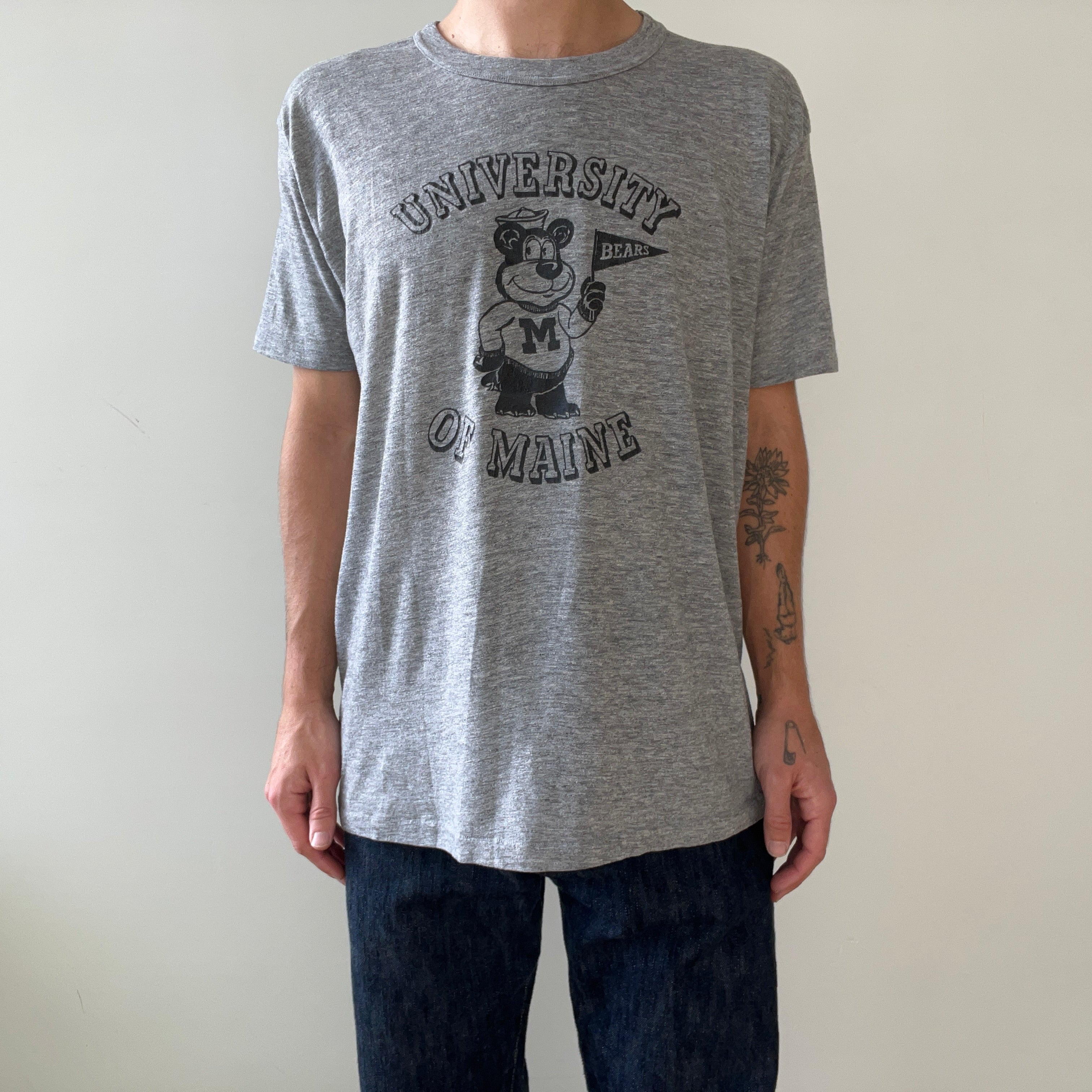1980s University Of Maine Bears T Shirt