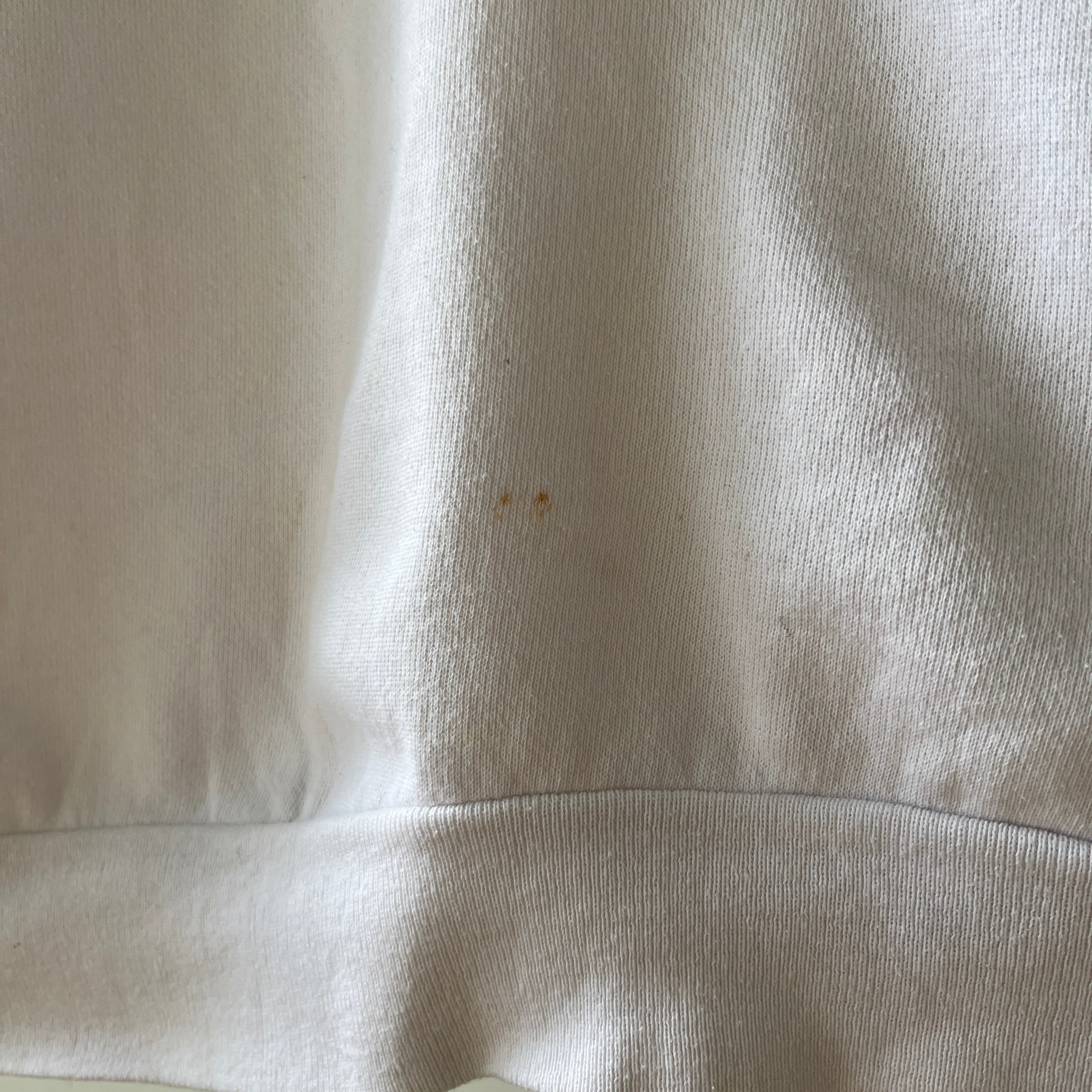 1980s Blank White/Cream Sweatshirt