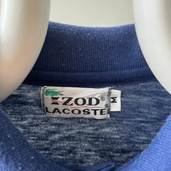 1980s Blank Navy Blue Lacoste Polo Style Shirt