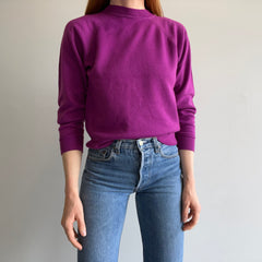 1970s Purple Lightly Beat Up Raglan Sweatshirt