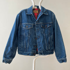 1970s Sears Roebucks Flannel Lined Denim Jacket