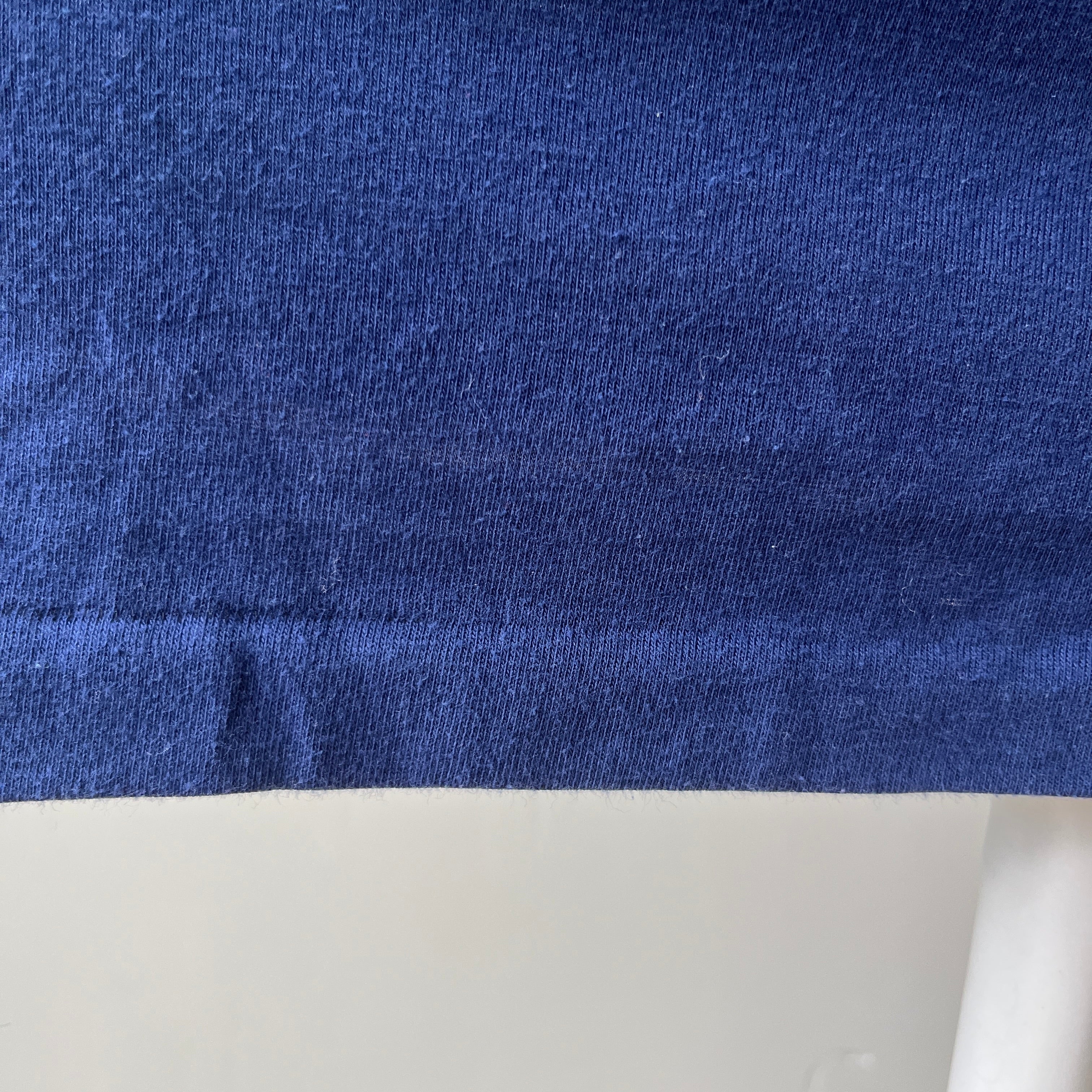 1980s Blank Navy Blue Lacoste Polo Style Shirt