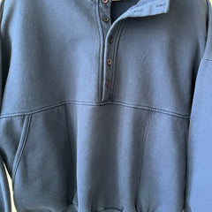 1990's Traverse Bay Pocket Henley Sweatshirt