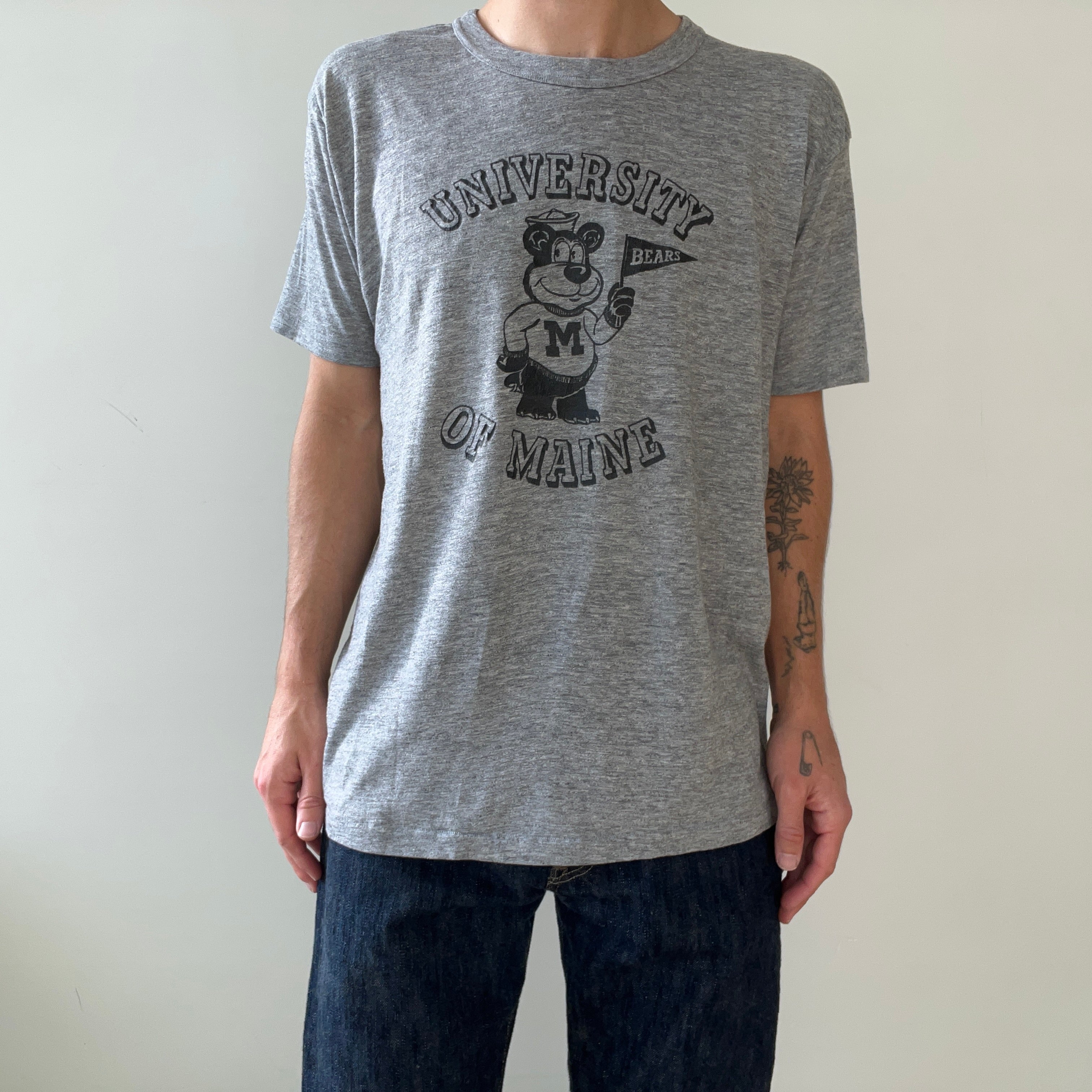 1980s University Of Maine Bears T Shirt