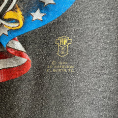 1987 Faded Black 3D Emblem Harley T Shirt - V COLLECTIBLE