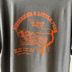 1987 Faded Black 3D Emblem Harley T Shirt - V COLLECTIBLE