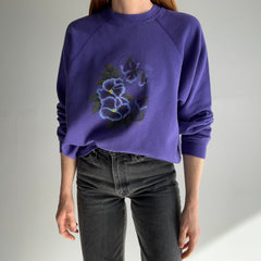 1980s DIY Flower Sweatshirt