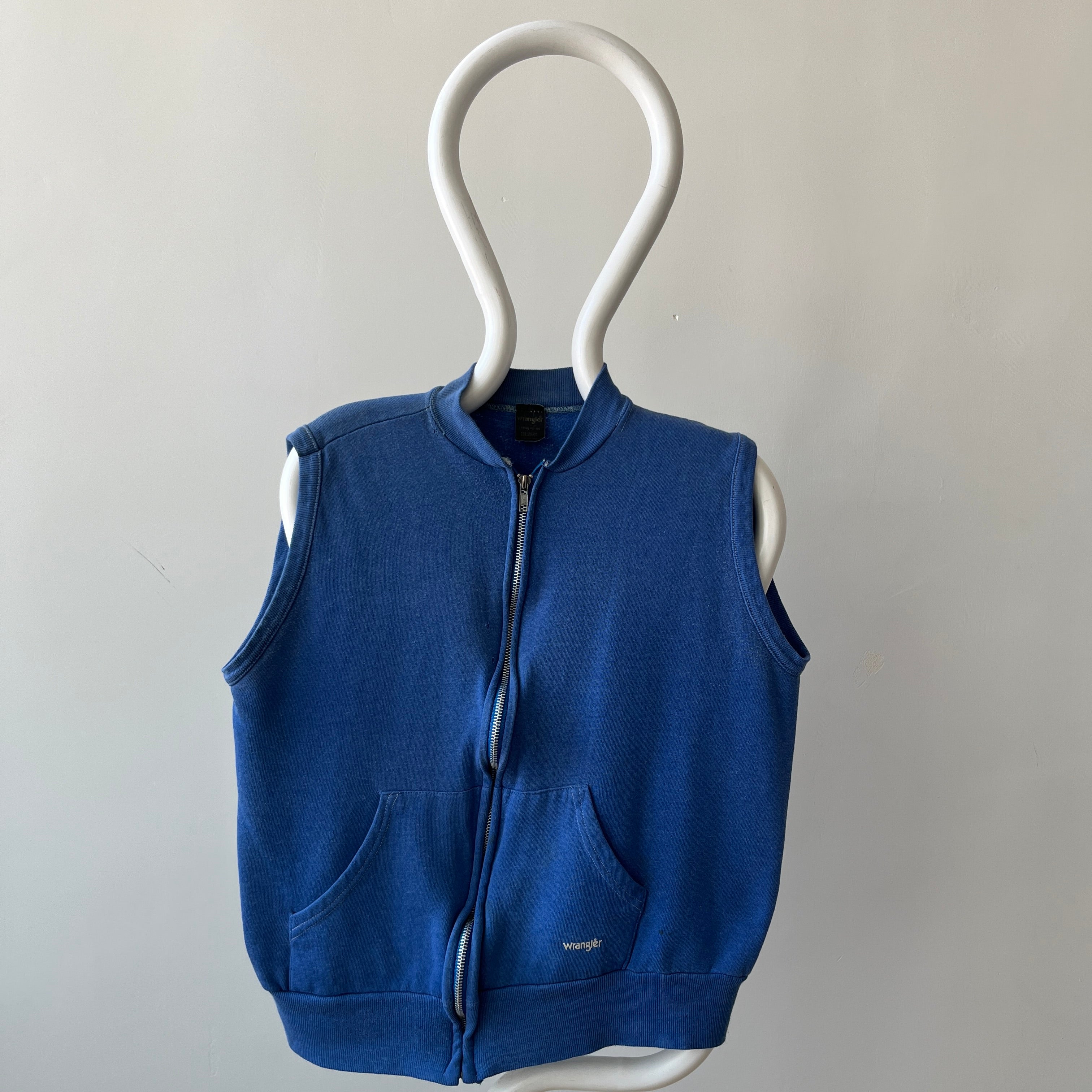 1970's Wrangler Sleeveless Zip Up Sweatshirt