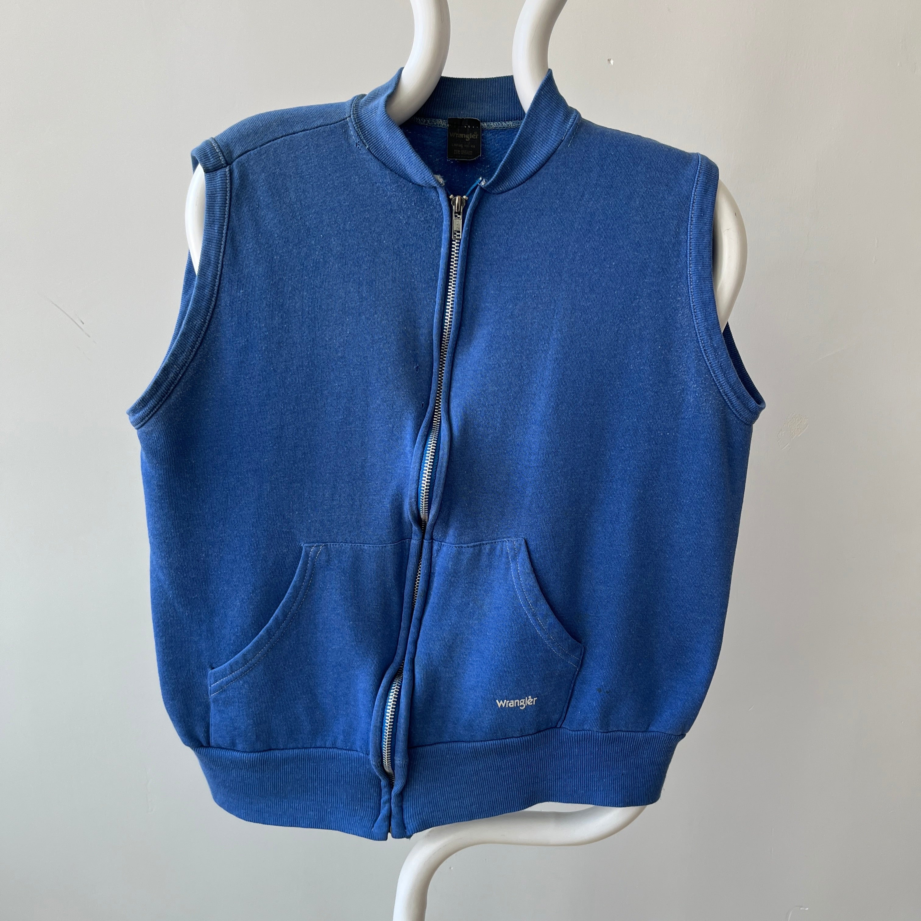 1970's Wrangler Sleeveless Zip Up Sweatshirt