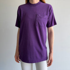 1980/90s Dreamy Worn Purple Pocket T-Shirt by BVD