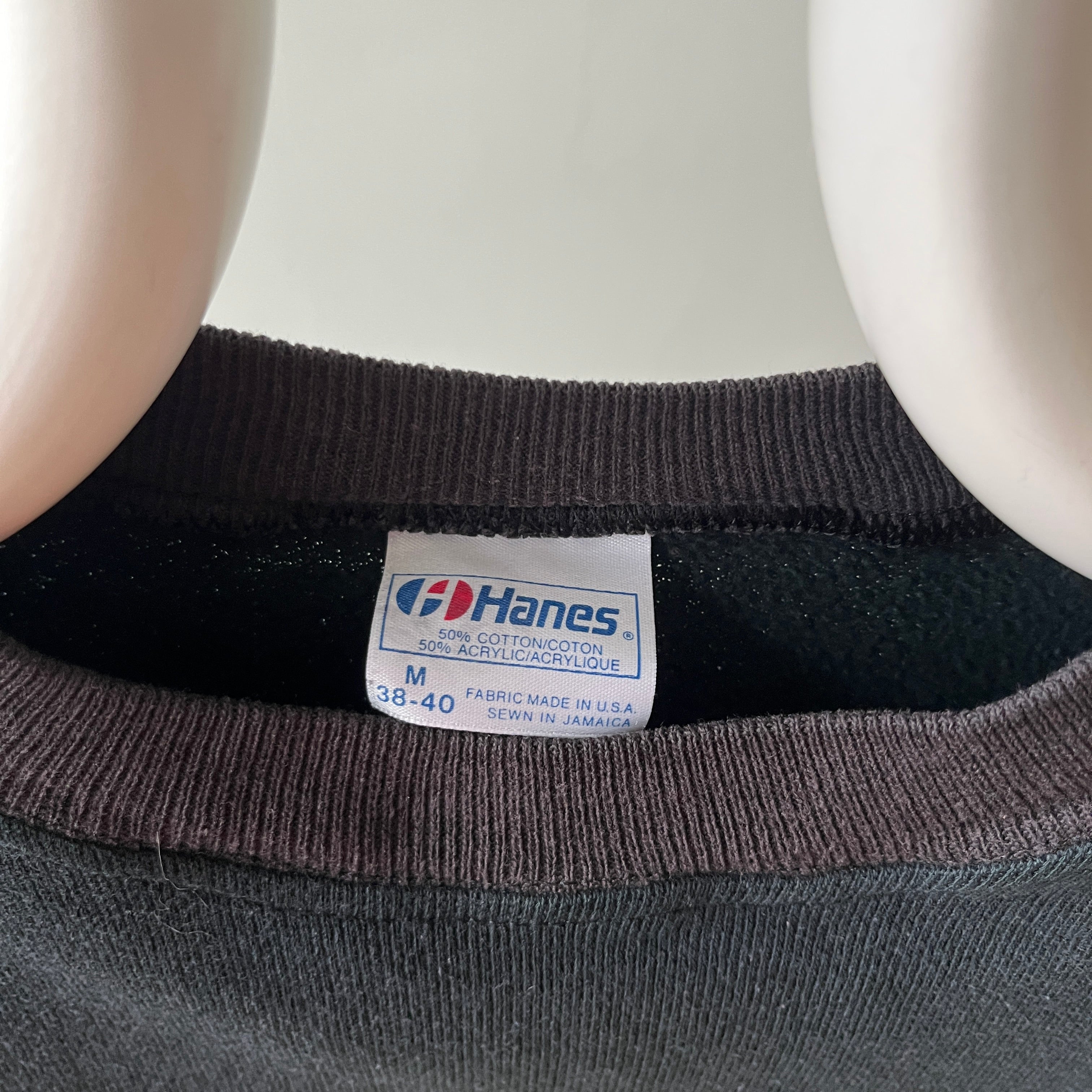 1980s Black Raglan Painted Bart Simpson by Jacob Sweatshirt, Priceless