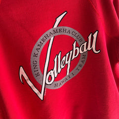 1980s Volleyball (Front and Back) Sweatshirt by Crazy Shirts Hawaii