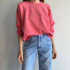 1980s Salmon Pink (In a Good Way) Soft and Cozy Sweatshirt
