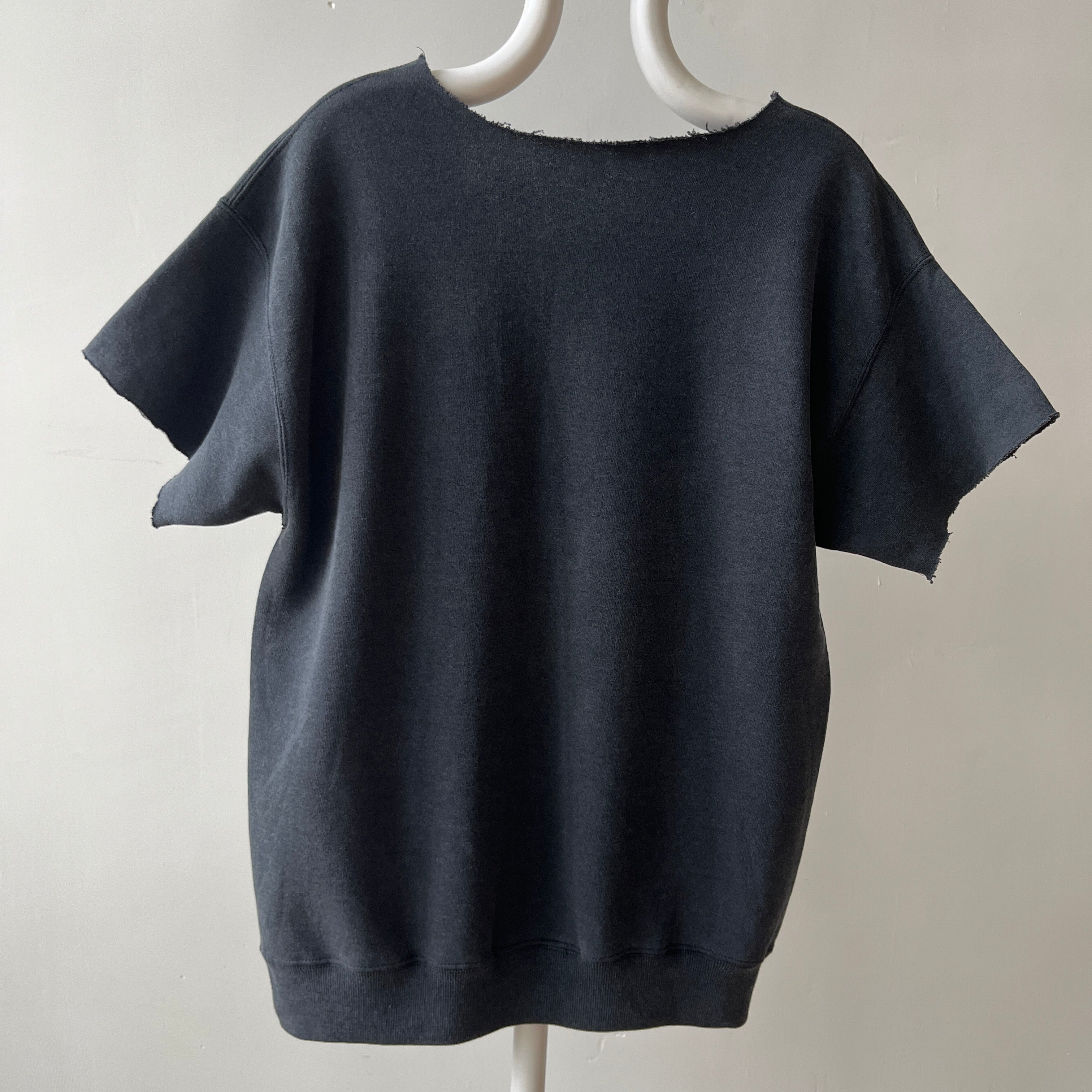 1980s Black Cut Off Olympics Sweatshirt