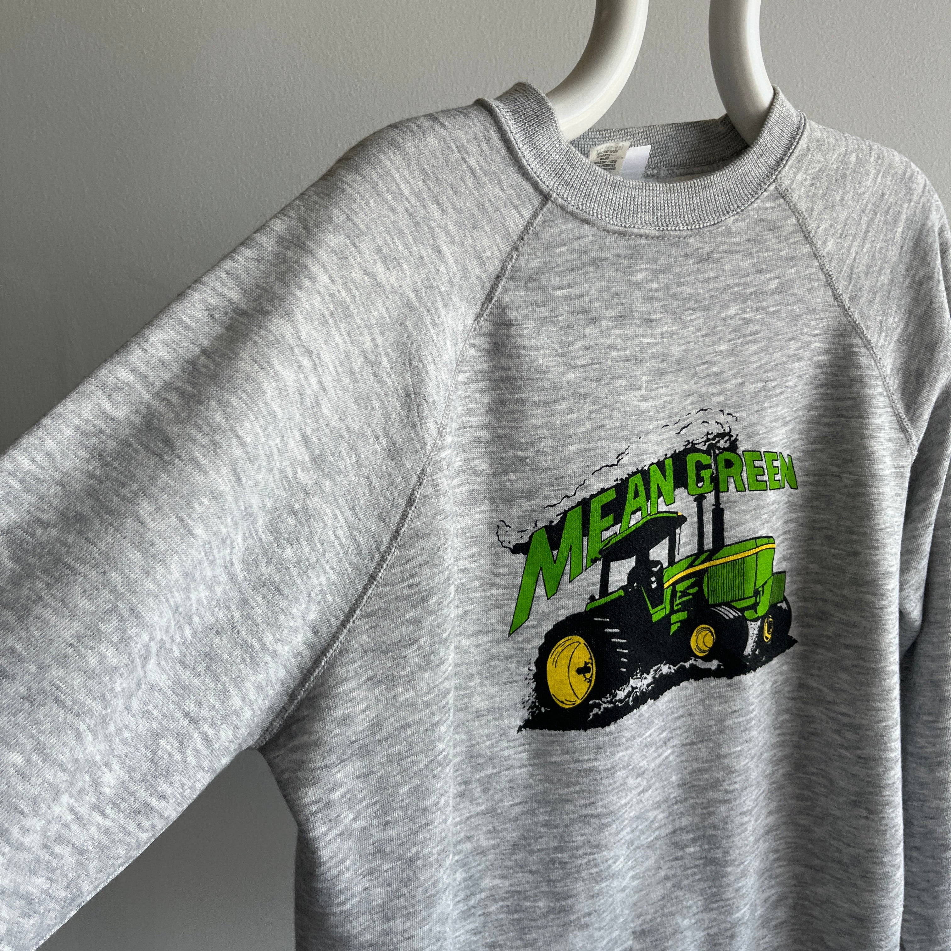 1980s Mean Green Tractor Sweatshirt - BOOM