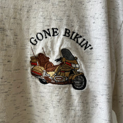 1980/90s Light Heather Grey Gone Bikin' T Shirt