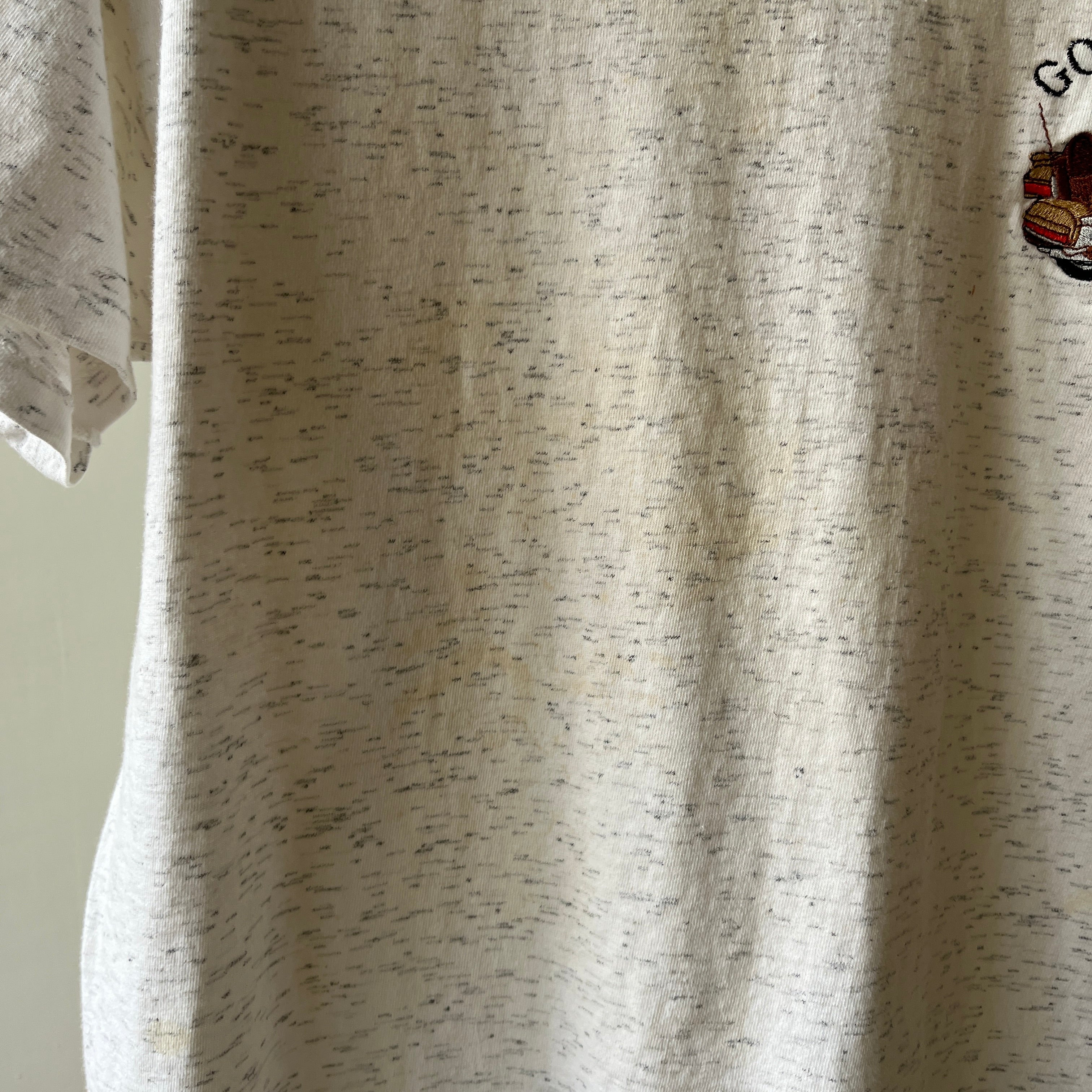 1980/90s Light Heather Grey Gone Bikin' T Shirt