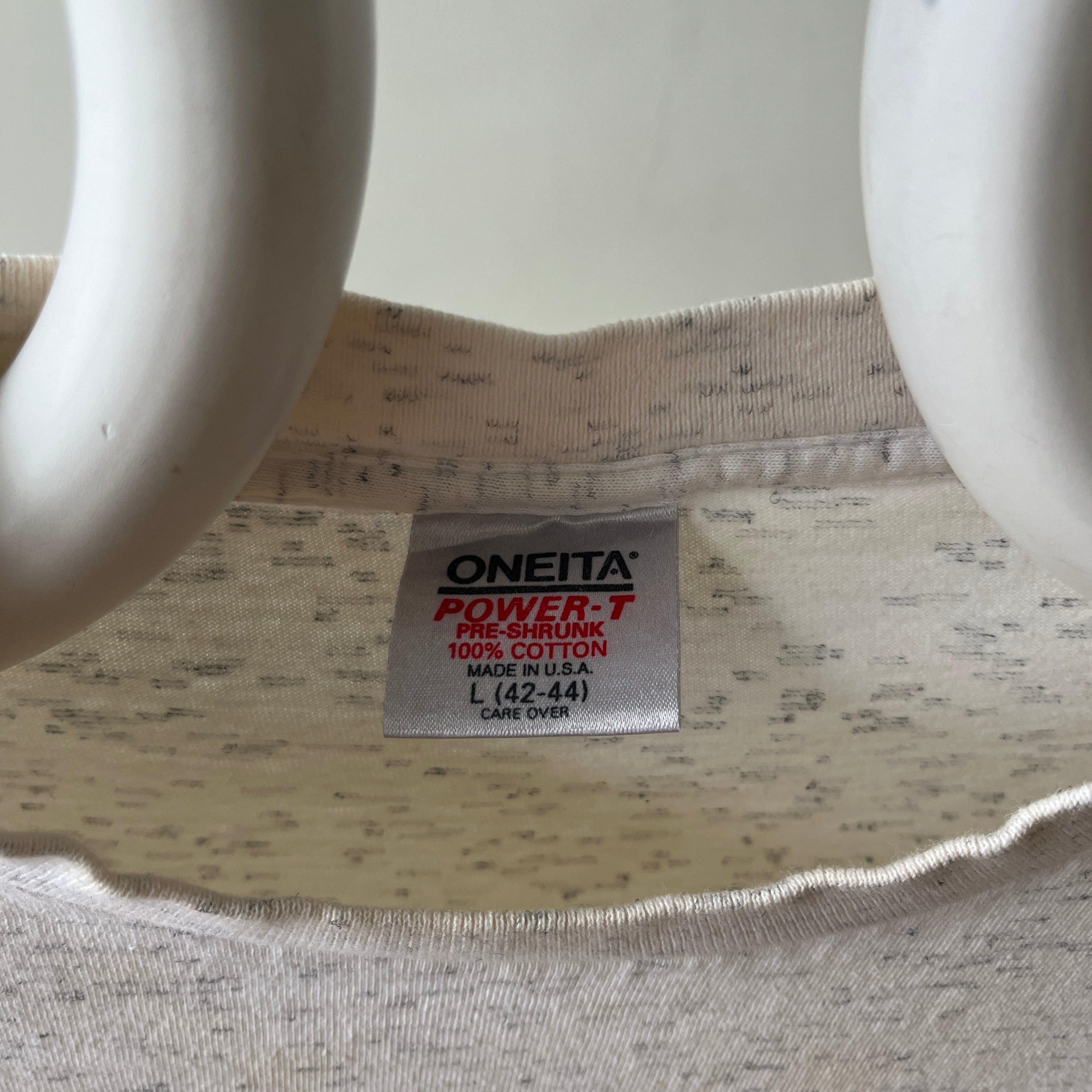 1980/90s Light Heather Grey Gone Bikin' T Shirt