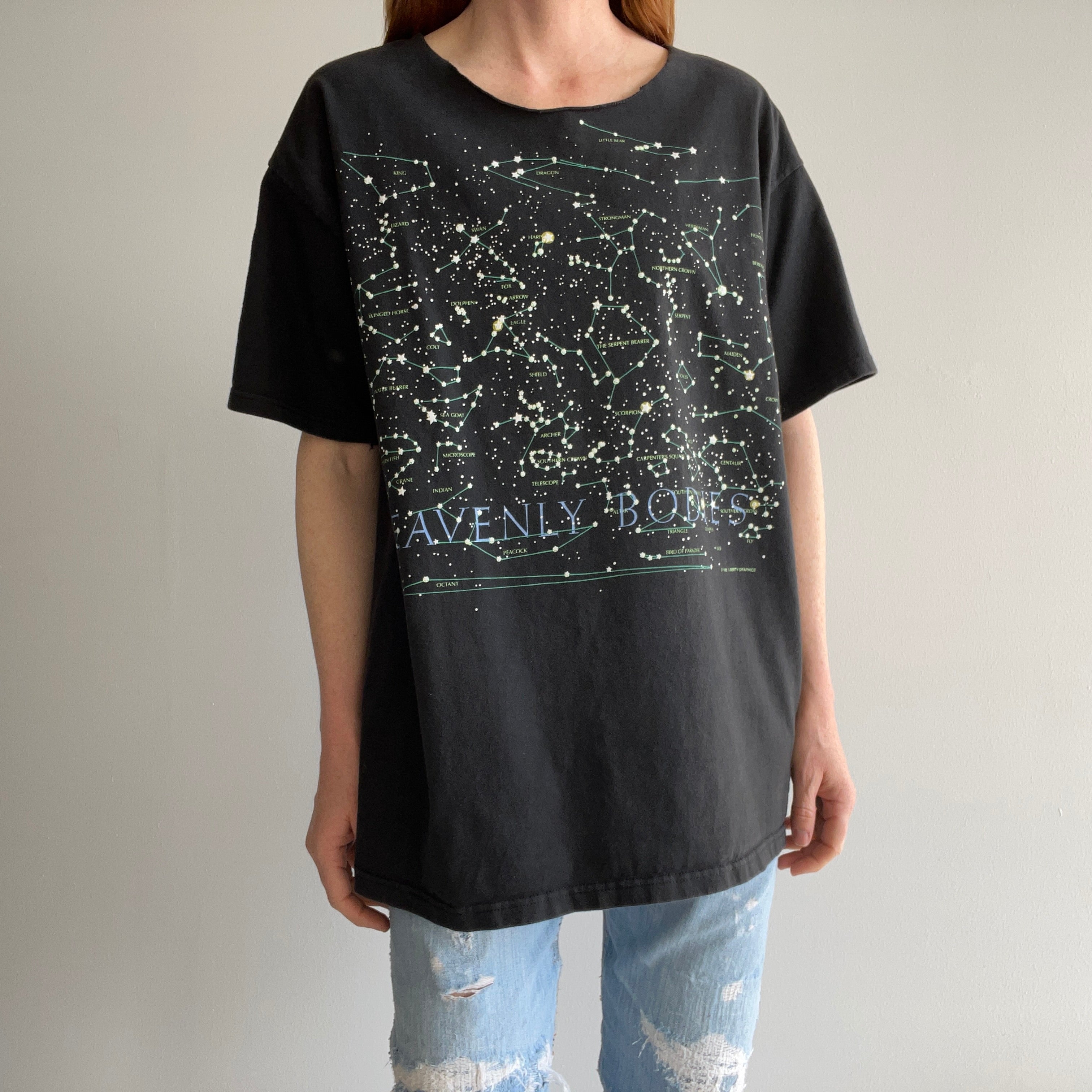 1992 Heavenly Bodies Front and Back Constellations T-Shirt - !!!!