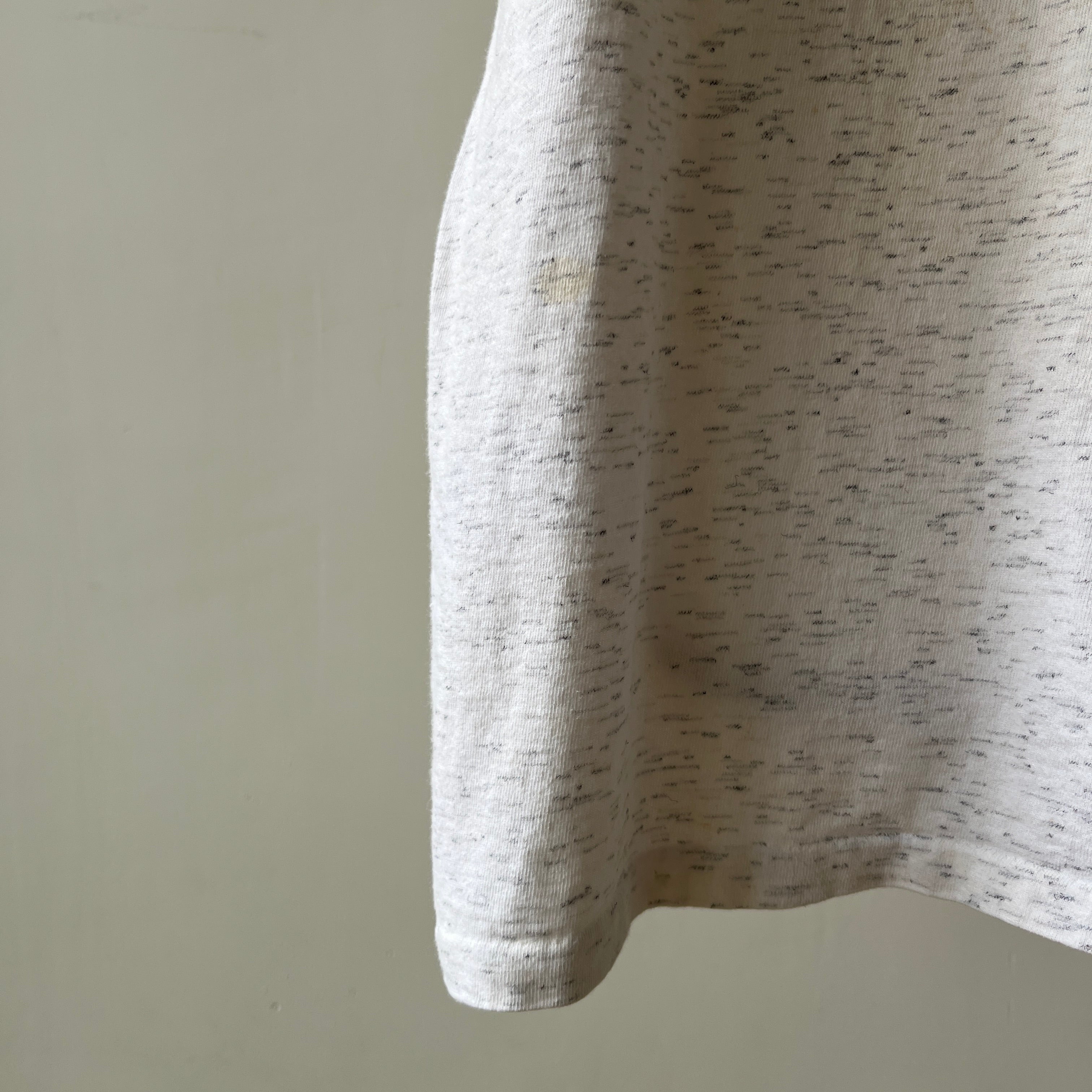 1980/90s Light Heather Grey Gone Bikin' T Shirt