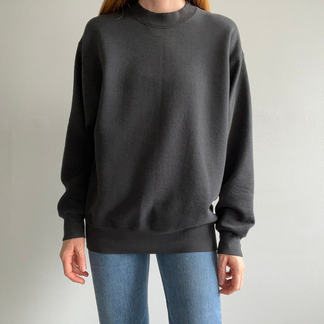 1990s Blank Black Sweatshirt by BVD