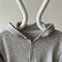 1980s DIY Kingdom Hearts Sharpied Grey Zip Up Hoodie - The Backside