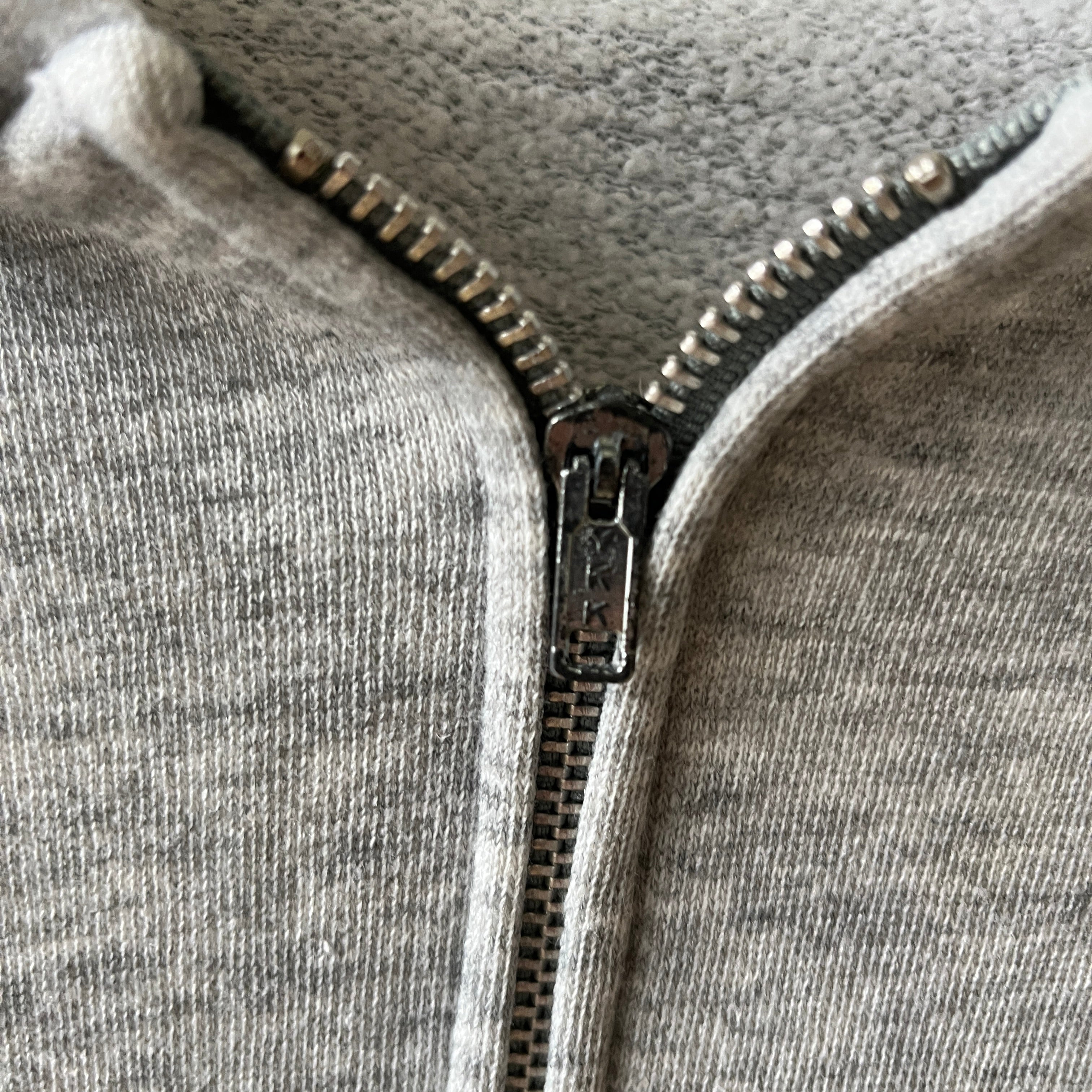 1980s DIY Kingdom Hearts Sharpied Grey Zip Up Hoodie - The Backside