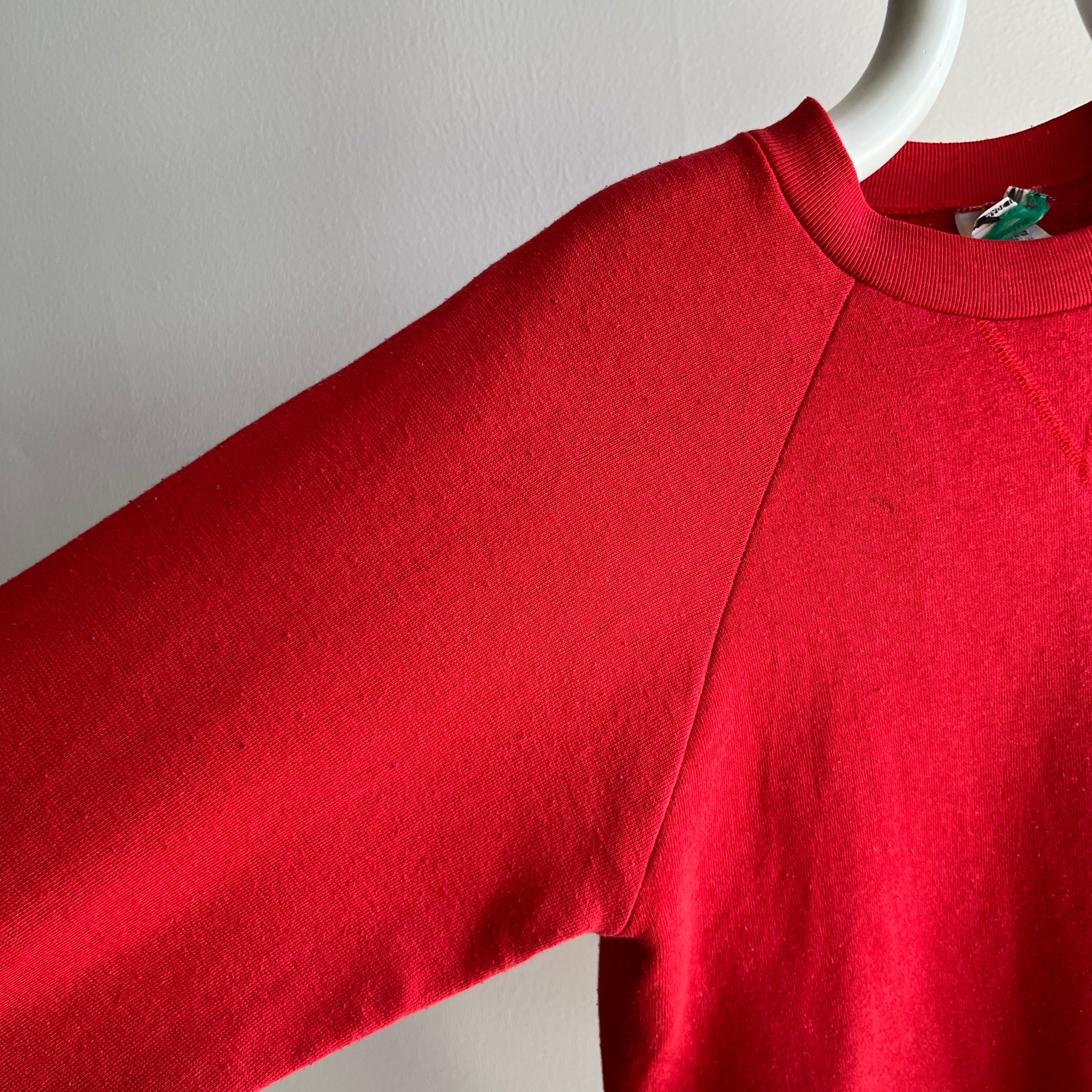 1970/80s McGregor Red Sweatshirt with a Single Gusset