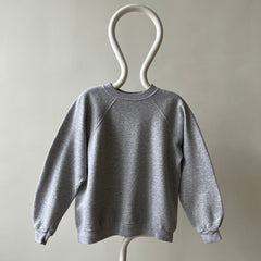 1990s Blank Grey Raglan Sweatshirt - !!!!!!