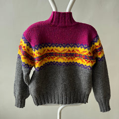 1990s Limited Mock Neck Winter Sweater - Wool, but not itchy