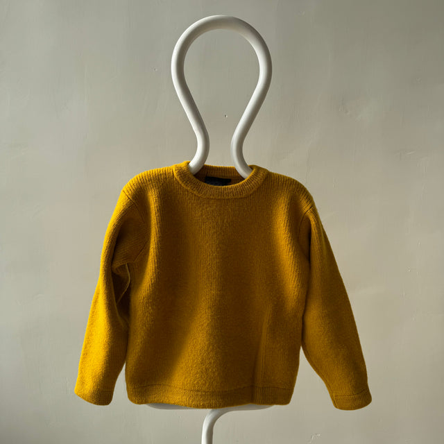 1990s Patagonia Beautiful Mustard Wool Crew Neck Sweater