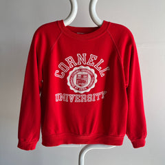 1980s Cornell University Thinned Out Tattered, Torn and Worn Intelligent Sweatshirt