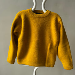 1990s Patagonia Beautiful Mustard Wool Crew Neck Sweater