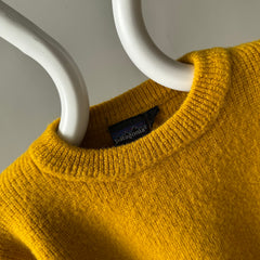 1990s Patagonia Beautiful Mustard Wool Crew Neck Sweater