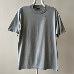1980s Blank Grey/Baby Blue T Shirt