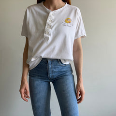 1980s Sanibel Island Short Sleeve Henley T-SHirt by Vuarnet