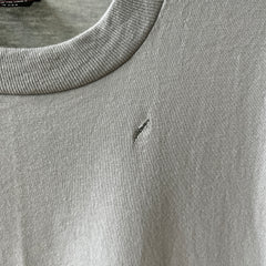 1980s Blank Grey/Baby Blue T Shirt