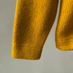 1990s Patagonia Beautiful Mustard Wool Crew Neck Sweater