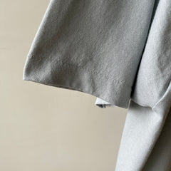 1980s Blank Grey/Baby Blue T Shirt