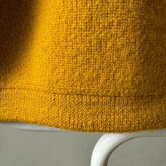 1990s Patagonia Beautiful Mustard Wool Crew Neck Sweater