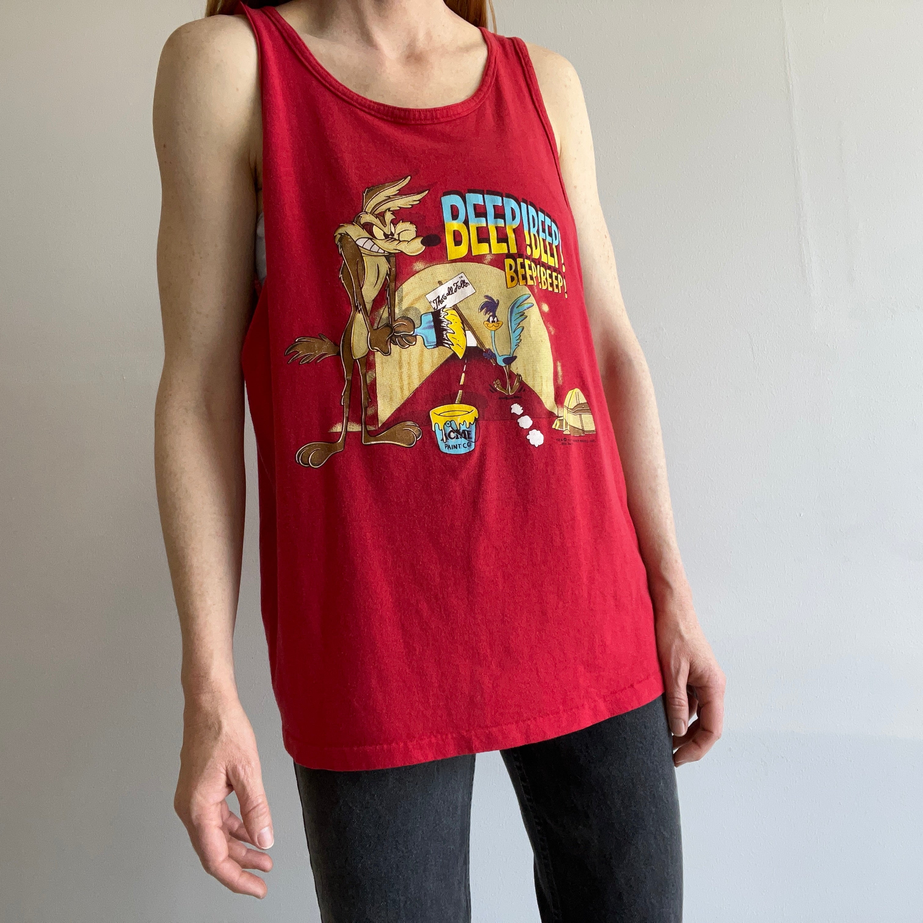 1991 Road Runner and Wile E. Coyote Tank Top