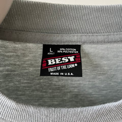 1980s Blank Grey/Baby Blue T Shirt