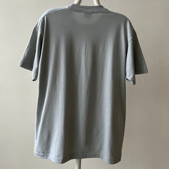 1980s Blank Grey/Baby Blue T Shirt