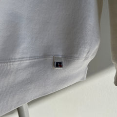 1980/90s Blank White Russell Athletic Single V Sweatshirt